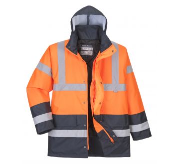 PARKA HAUTE VISIBILITE ORANGE/MARINE S467 - PORTWEST