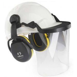 ENSEMBLE SAFE 2 INCOLORE CASQUE  ANTIBRUIT  ECRAN POLYCARBONATE