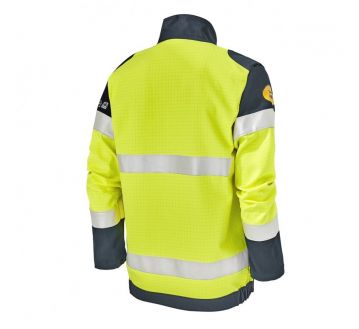 BLOUSON HAUTE VISIBILITE JAUNE/MARINE MULTIRISQUES ATEX SAFELINE