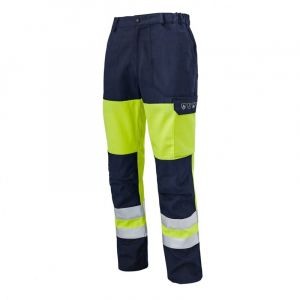 PANTALON HV JAUNE/MARINE MULTIRISQUES ATEX HYGROVET SAFELINE  MOLINEL