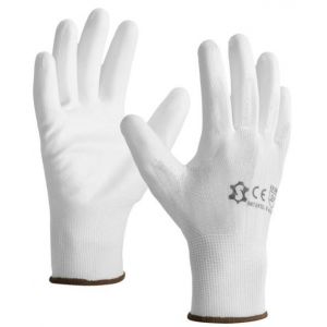 GANTS DE MANUTENTION PU BLANC 5071P - SACOBEL