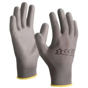 GANTS DE MANUTENTION NYLON PU GRIS