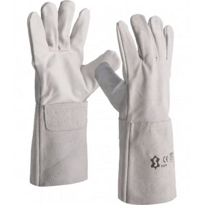 GANTS SOUDEUR FLEUR/CROUTE MANCHETTE 15CM - SACOBEL