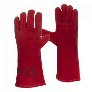 Gants de protection antichaleur TOUT CROUTE ROUGE Manchette 15cm