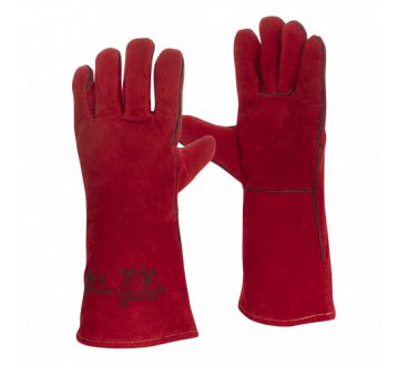 Gants de protection antichaleur TOUT CROUTE ROUGE Manchette 15cm