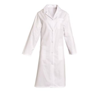 Blouse de travail femme 100% coton blanc