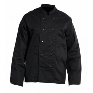 VESTE CUISINIER PRESSIONS P/C NOIR - 16BPN PBV