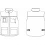 Gilet de travail RIPSTOP noir by PBV
