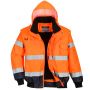 BLOUSON C465 ORANGE FLUO/MARINE