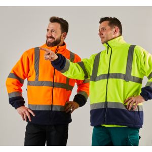 BLOUSON POLAIRE HAUTE VISIBILITE BICOLORE F301 - PORTWEST 2