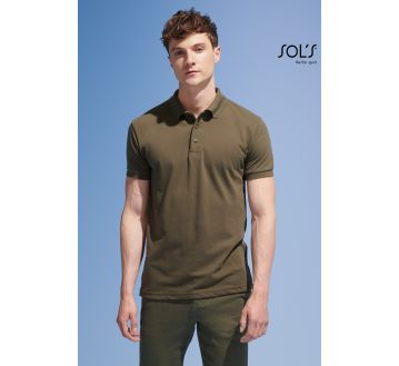 POLO HOMME PRIME MANCHES COURTES POLY/COTON 00571 - SOLS.