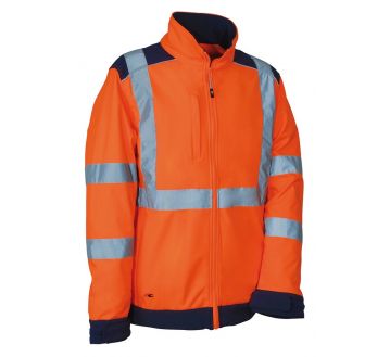 VESTE SOFTSHELL HV SIDEIA ORANGE/MARINE