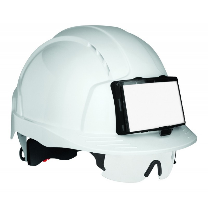 Casque de chantier avec lunettes