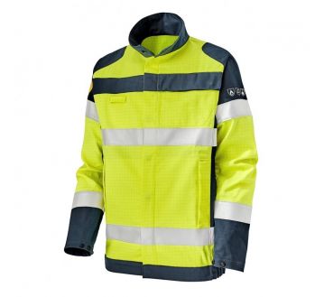 BLOUSON HAUTE VISIBILITE JAUNE/MARINE MULTIRISQUES ATEX SAFELINE