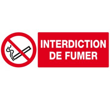 Panneau « Défense de fumer » 