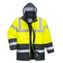 PARKA DE SIGNALISATION JAUNE/MARINE S466 - PORTWEST.